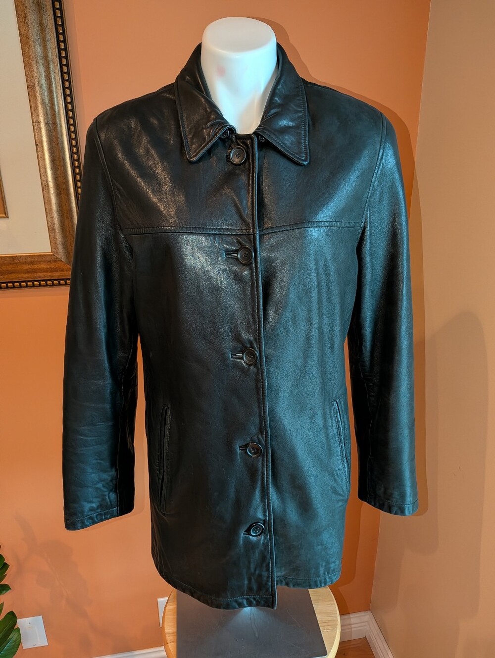JIm & Marylou Collection Women's Leather Jackets Thinsulate 3M Size M Black